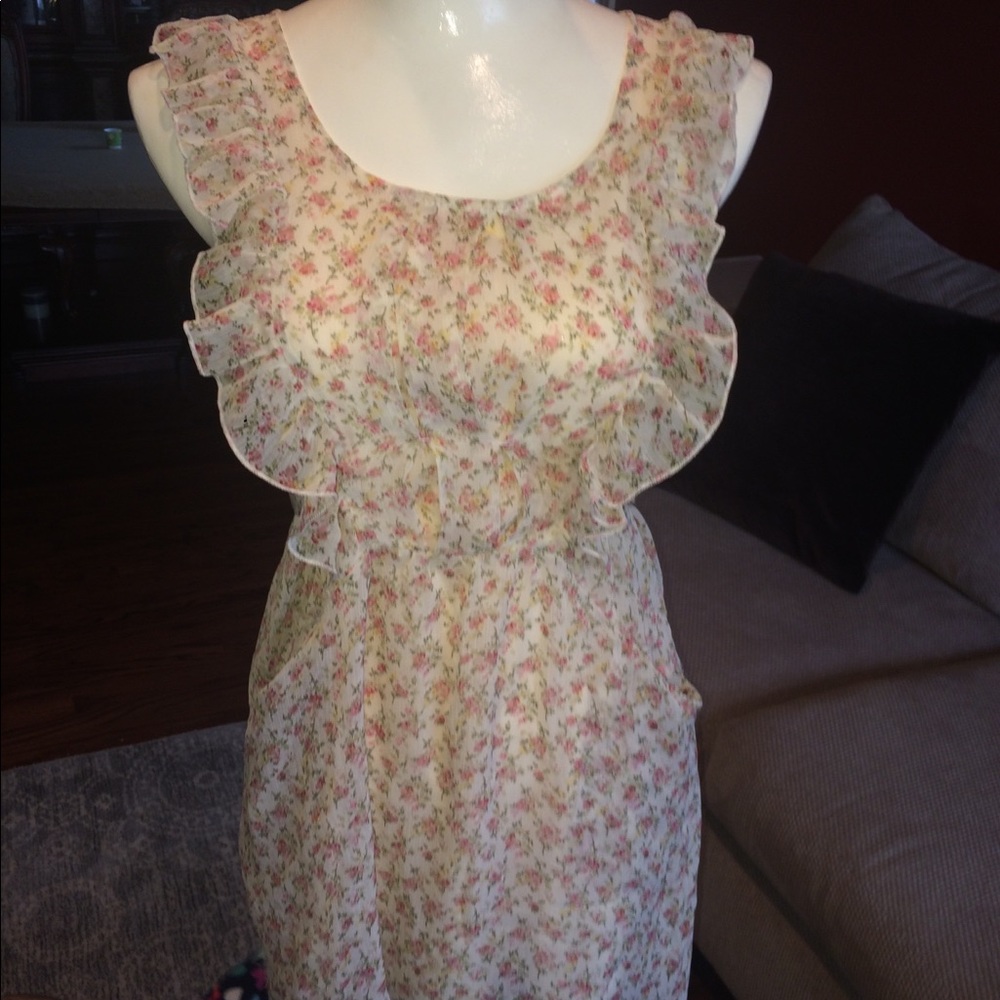 Chiffon floral dress